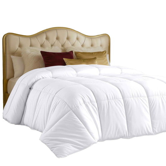 Utopia Bedding Comforters Full Size, All Season Duvet Insert, Down Alternative Box Stitched Bed Comforter with Corner Tabs, Machine Washable (White) 🍁 All In One Marketplace Canada