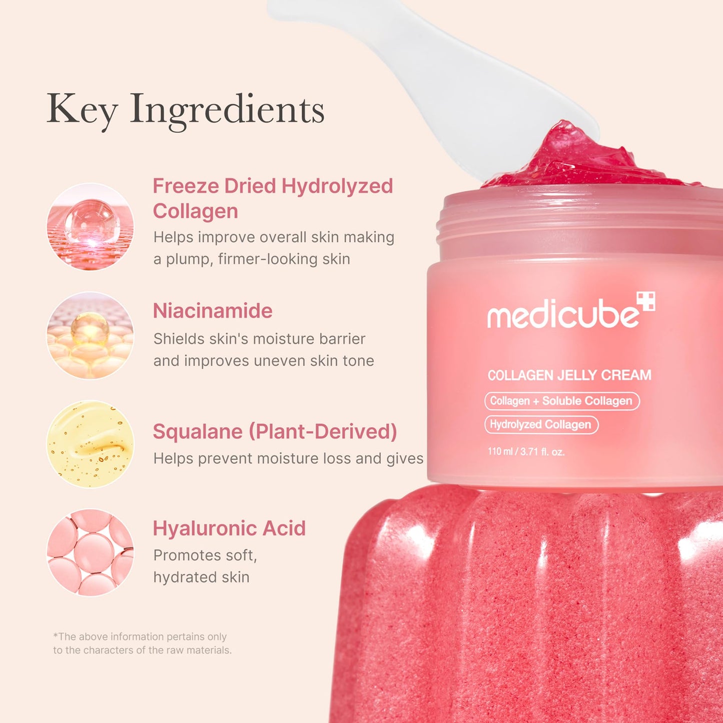 medicube Collagen Jelly Cream- Niacinamide & Freeze-Dried Hydrolyzed Collagen-Boosts skin barrier hydration & gives 24h Glow & Firmer looking skin | No artificial color, Korean skincare (3.71 fl.oz. 110ml) 🍁 All In One Marketplace Canada