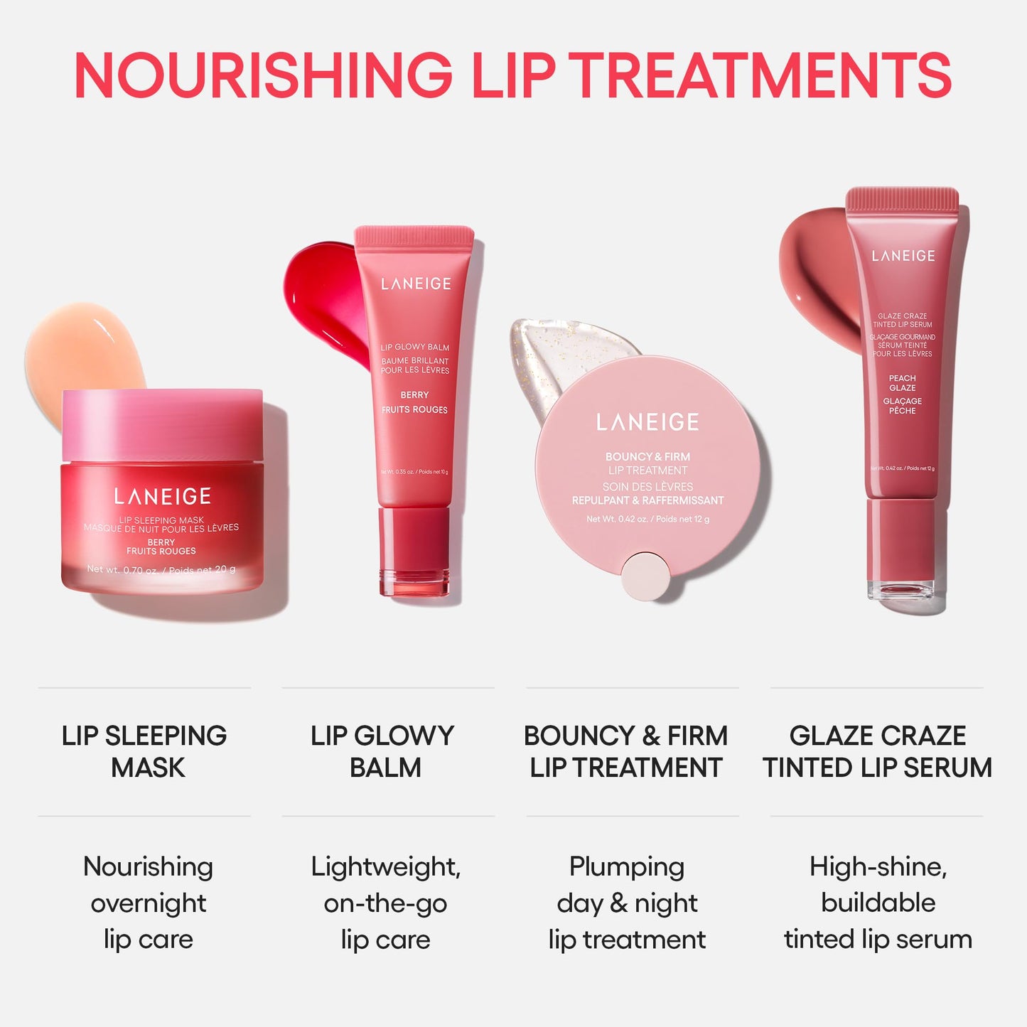 LANEIGE Glaze Craze Tinted Lip Serum, Raspberry Jam: Hydrating Lip Serum for Glossy, Nourished Lips with Plumping Polypeptides 🍁 All In One Marketplace Canada