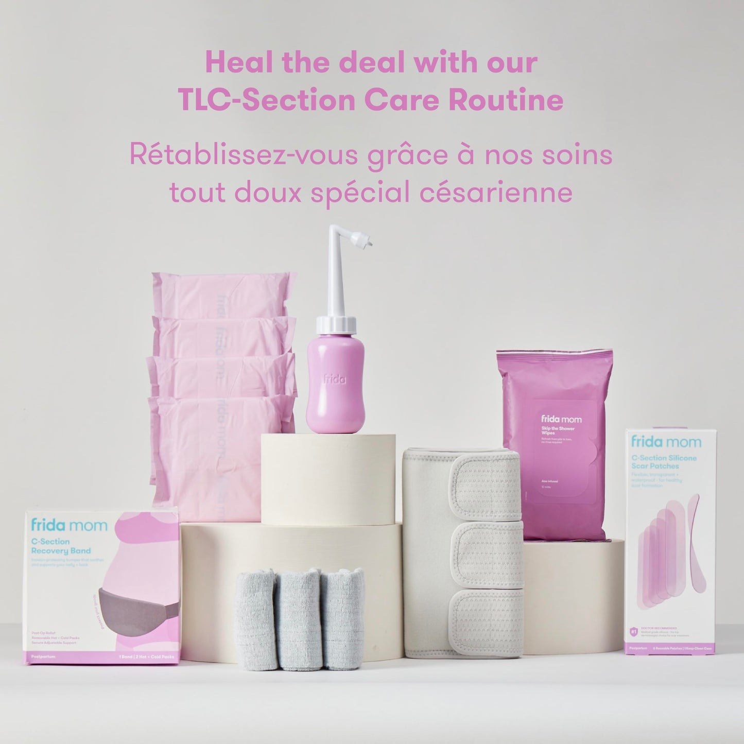 Frida Mom C-Section Silicone Strips, C-Section Recovery Must Have Scar Patches, Reusable Medical Grade Treatment for Keloid Scars, Includes Case & Pouch 🍁 All In One Marketplace Canada