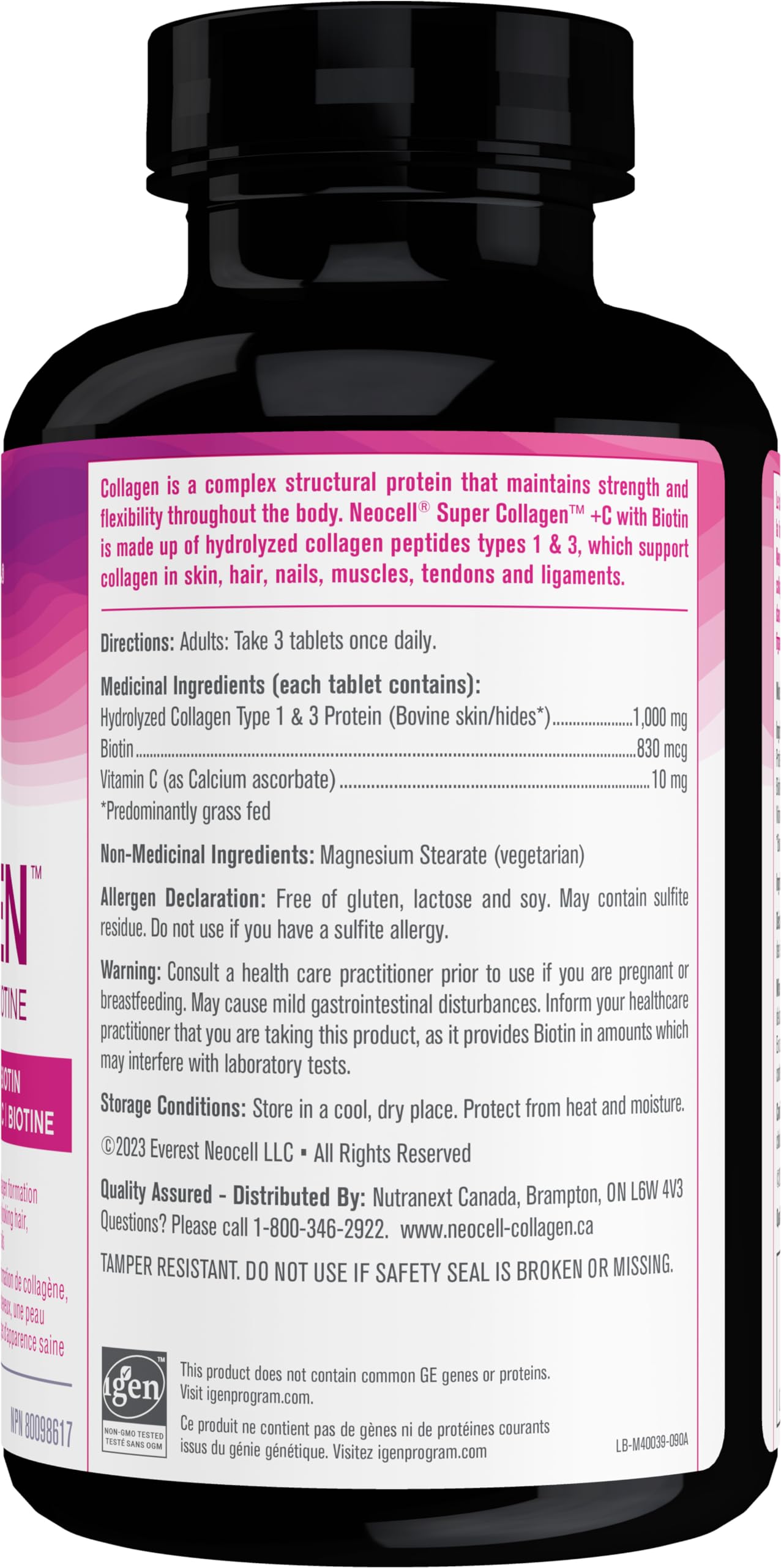 NeoCell Super Collagen Vitamin C and Biotin | 90 Tablets 🍁 All In One Marketplace Canada