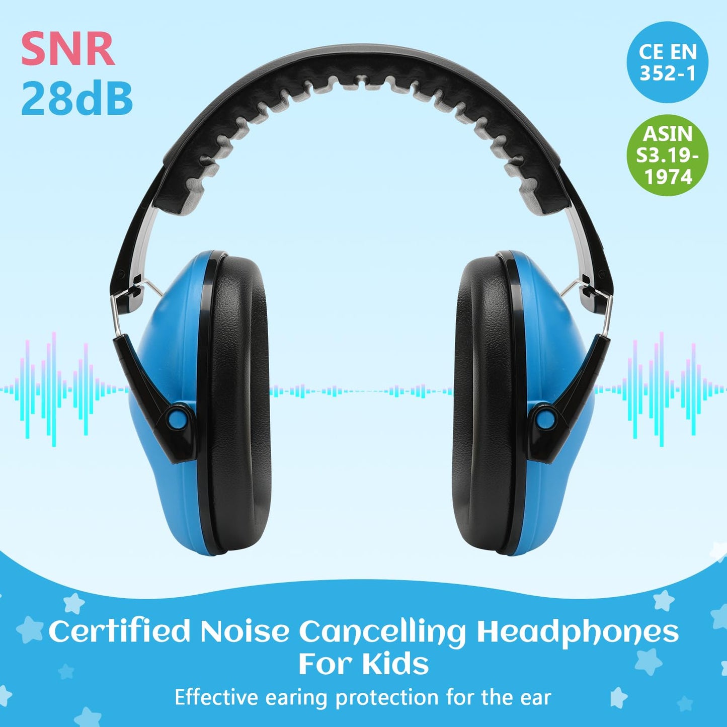 2 Pack Noise Canceling Headphones for Kids, Kids Ear Protection Earmuffs for Autism, Toddler, Children, Noise Cancelling Sound Proof Earmuffs/Headphones for Concerts, Air Shows, Fireworks 🍁 All In One Marketplace Canada