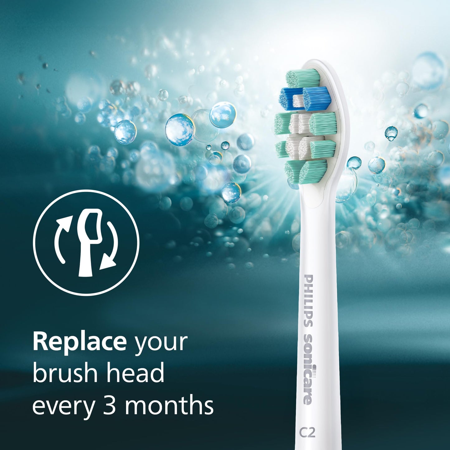 Philips Sonicare C2 Plaque Control - Genuine Replacement Electric Toothbrush Heads, White, 4 Pack One Year Supply, HX9024/77 🍁 All In One Marketplace Canada