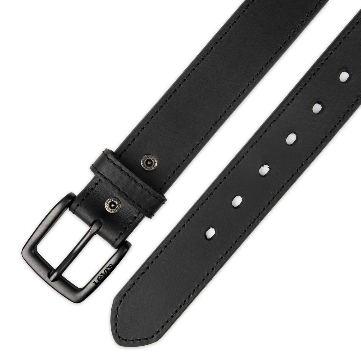 Levi's Casual Belt-Dress for Men Jeans with Thick Strap and Buckle, Matte black, Large (38-40) 🍁 All In One Marketplace Canada