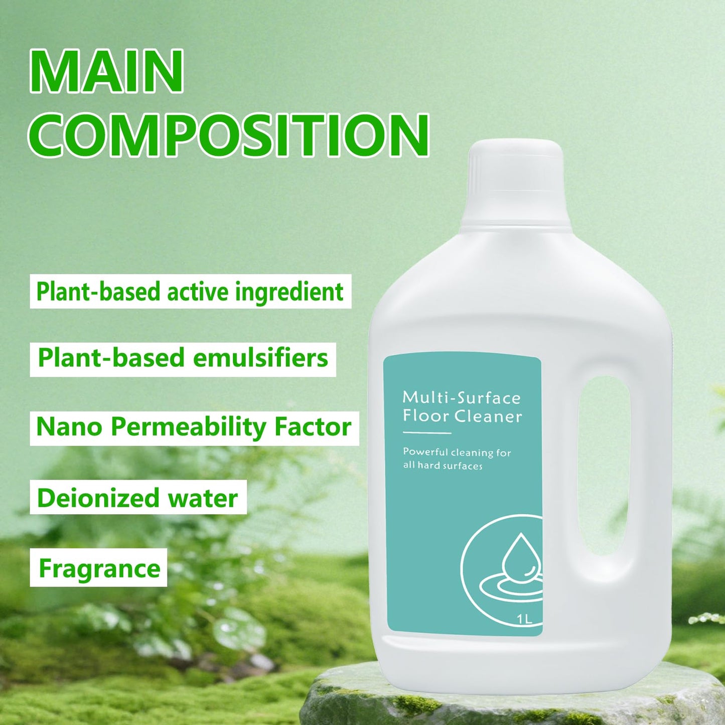 Floor Cleaning Solution for Dreame L40 Ultra/L50 Ultra/X50 Ultra/L10s Ultra Gen 2/X40 Ultra and Other L/X/Aqua/Matrix Series Robot Vacuum Cleaners, Multi-Surface Floor Cleaner Liquid, Fits MOVA, 1L 🍁 All In One Marketplace Canada