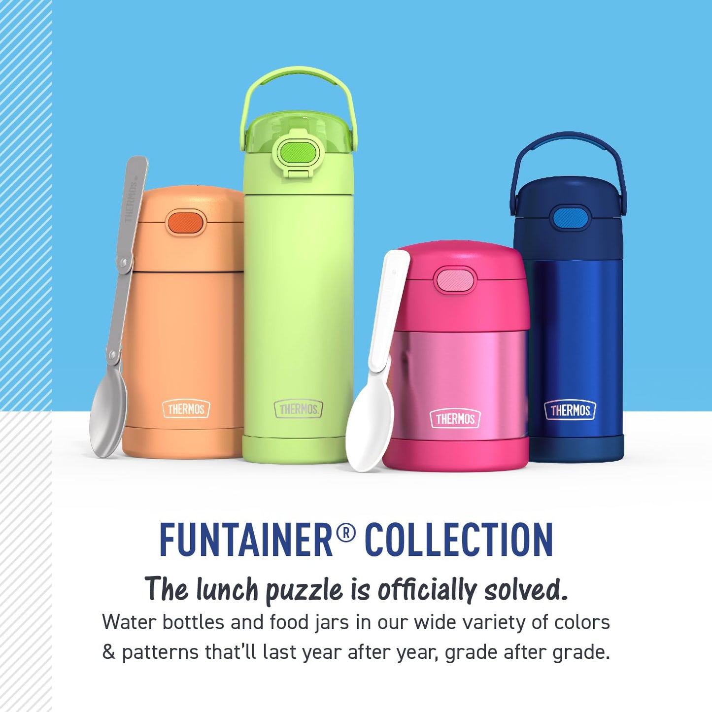 THERMOS FUNTAINER Kids Food Jar with Spoon, 10oz, Purple 🍁 All In One Marketplace Canada