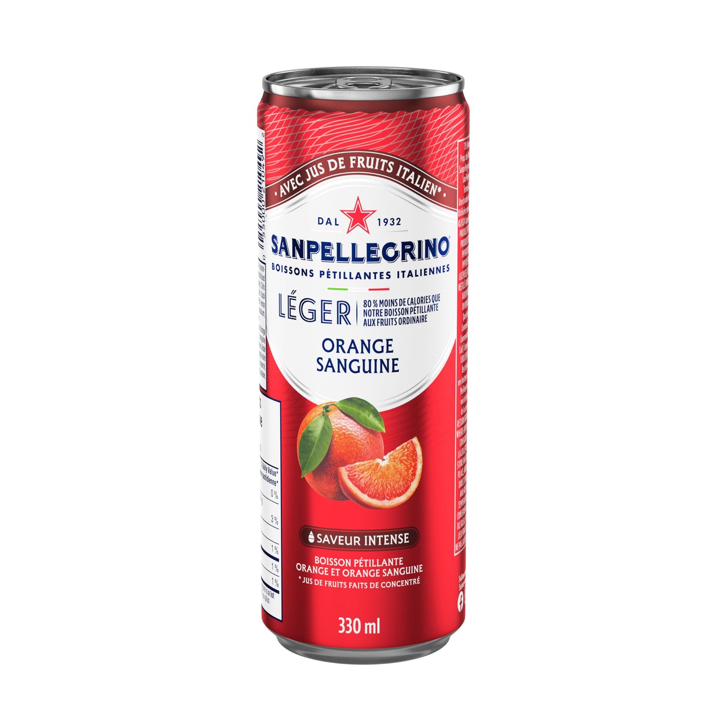San Pellegrino Light Blood Orange, Sparkling Beverage, 24 x 330 ml 🍁 All In One Marketplace Canada