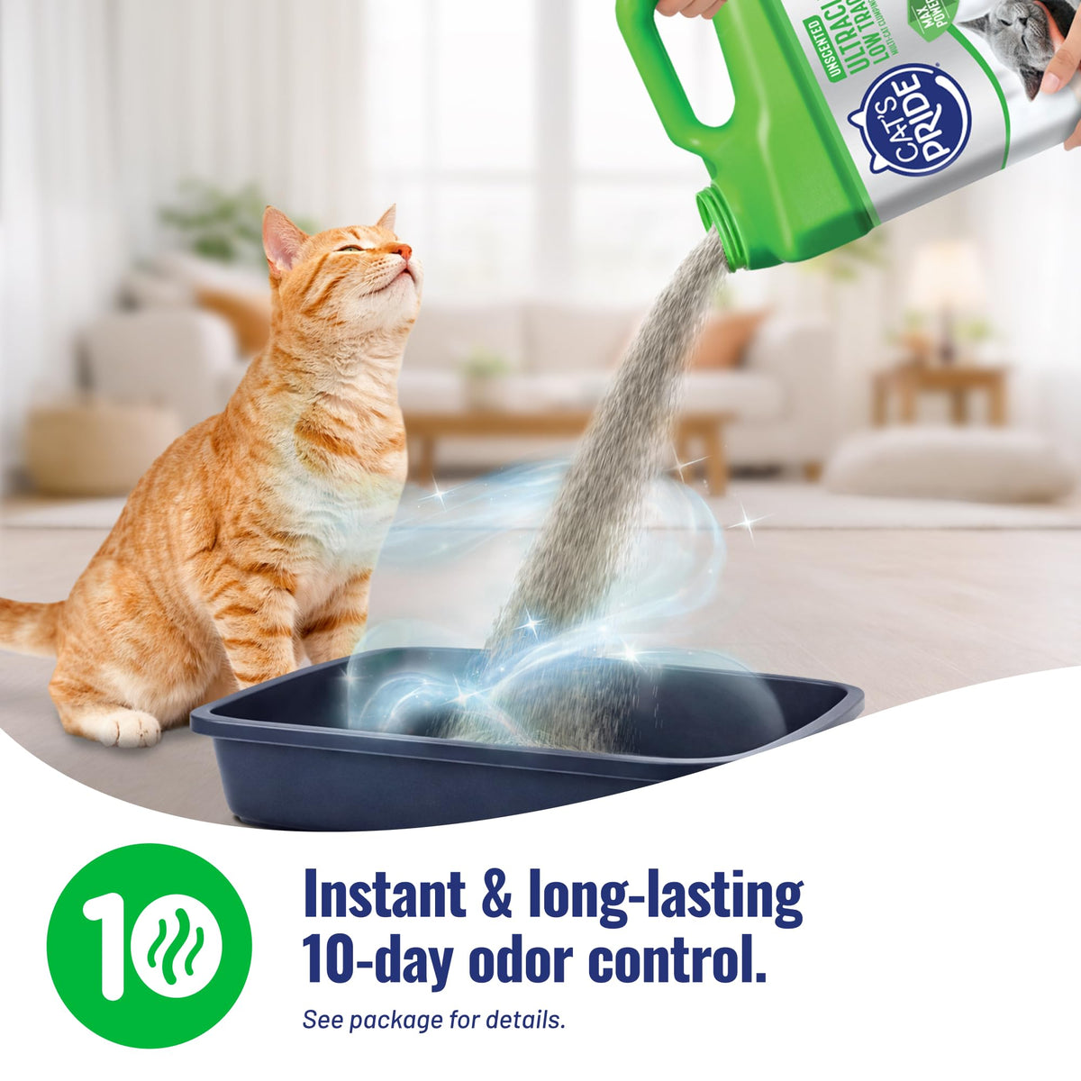 Cat's Pride Max Power: UltraClean Low Tracking Multi-Cat Clumping Litter - Keeps Paws & Home Clean - Up to 10 Days of Powerful Odor Control - 99% Dust Free - Unscented, 15 Pounds 🍁 All In One Marketplace Canada
