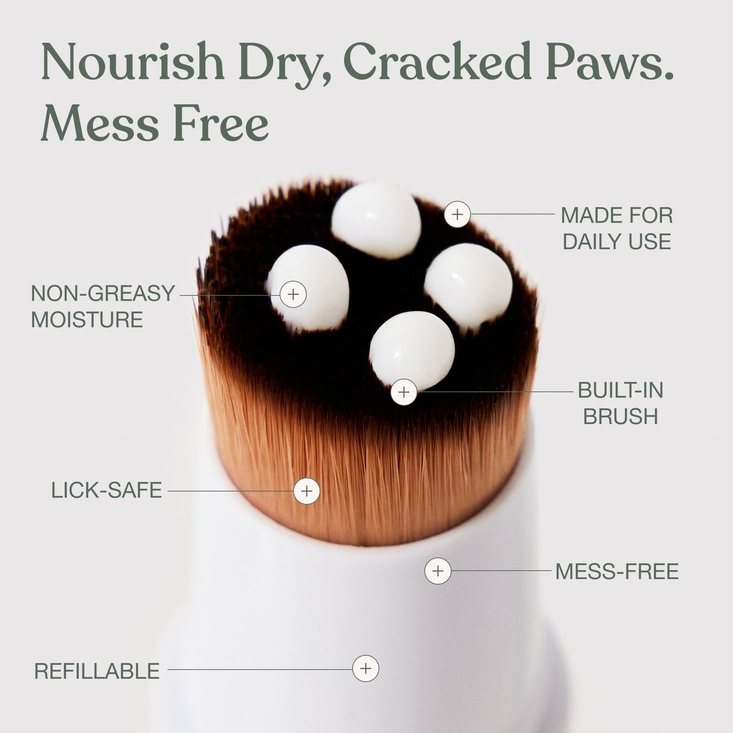 Dandylion Dog Paw Balm, Soft Paws, Paw Moisturizer for Dogs, Dog Lotion with Brush, Fragrance Free pH Balanced Lotion for Paws, Lightweight Moisture for Dry Cracked Paw Pads and Nose, 0.6 fl oz 🍁 All In One Marketplace Canada