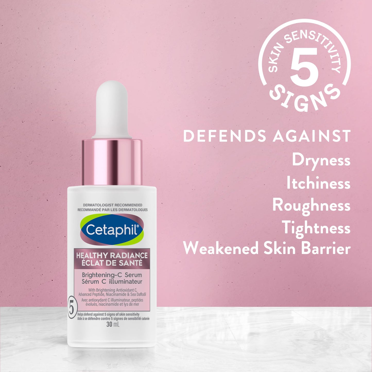 Cetaphil Healthy Radiance Brightening Serum for Face, Niacinamide Peptide Serum with Antioxidant C, Pore Minimizer for Dull Skin, Dermatologist Recommended, 30ml 🍁 All In One Marketplace Canada