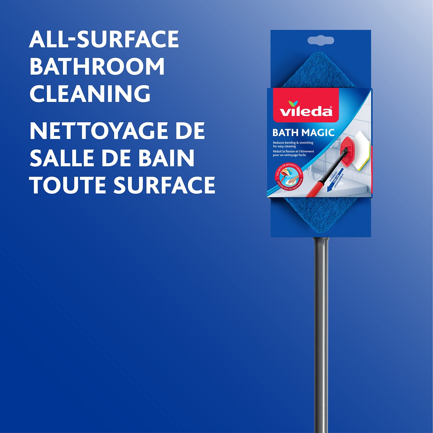 Vileda Bathroom Cleansing Supplies Set | Includes 1 Magic Mop with 1 Extra Refill and 1 Microfibre Bathroom Cleaning Cloth 🍁 All In One Marketplace Canada