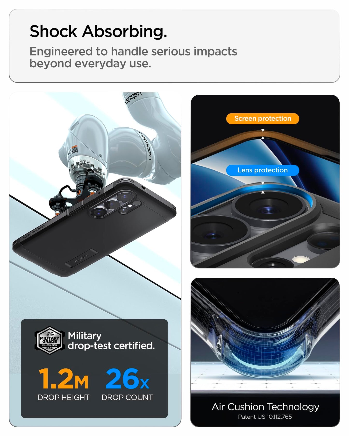 Spigen Case for Galaxy S26 Ultra Case, Full Camera Protection, Built-in Magnetic Ring, Drop Protection, Tough Armor MagFit Designed for Samsung Galaxy S26 Ultra - Black 🍁 All In One Marketplace Canada