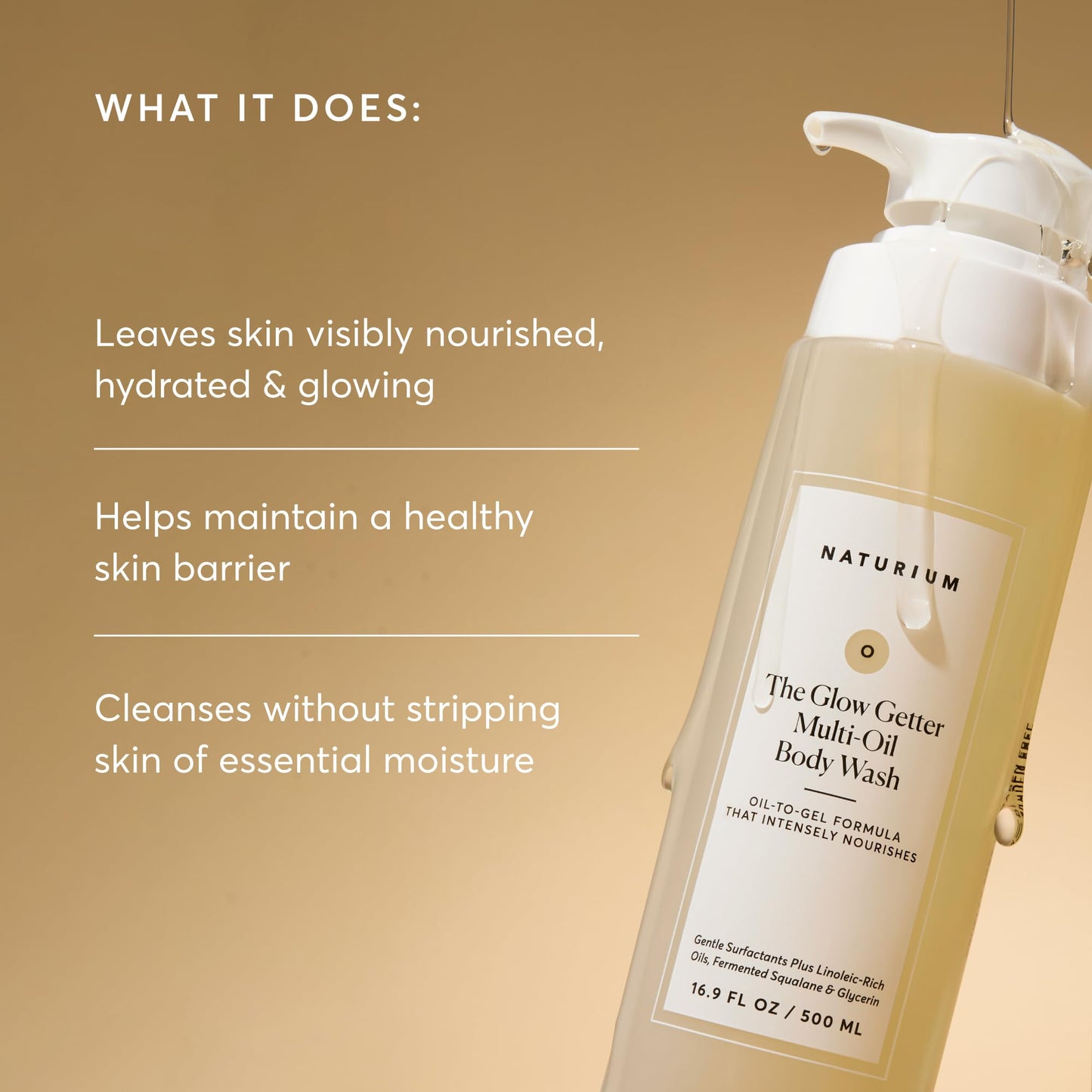 The Glow Getter Multi-Oil Hydrating Body Wash | Gentle Cleanser | 16.9 FL OZ / 500 ml 🍁 All In One Marketplace Canada