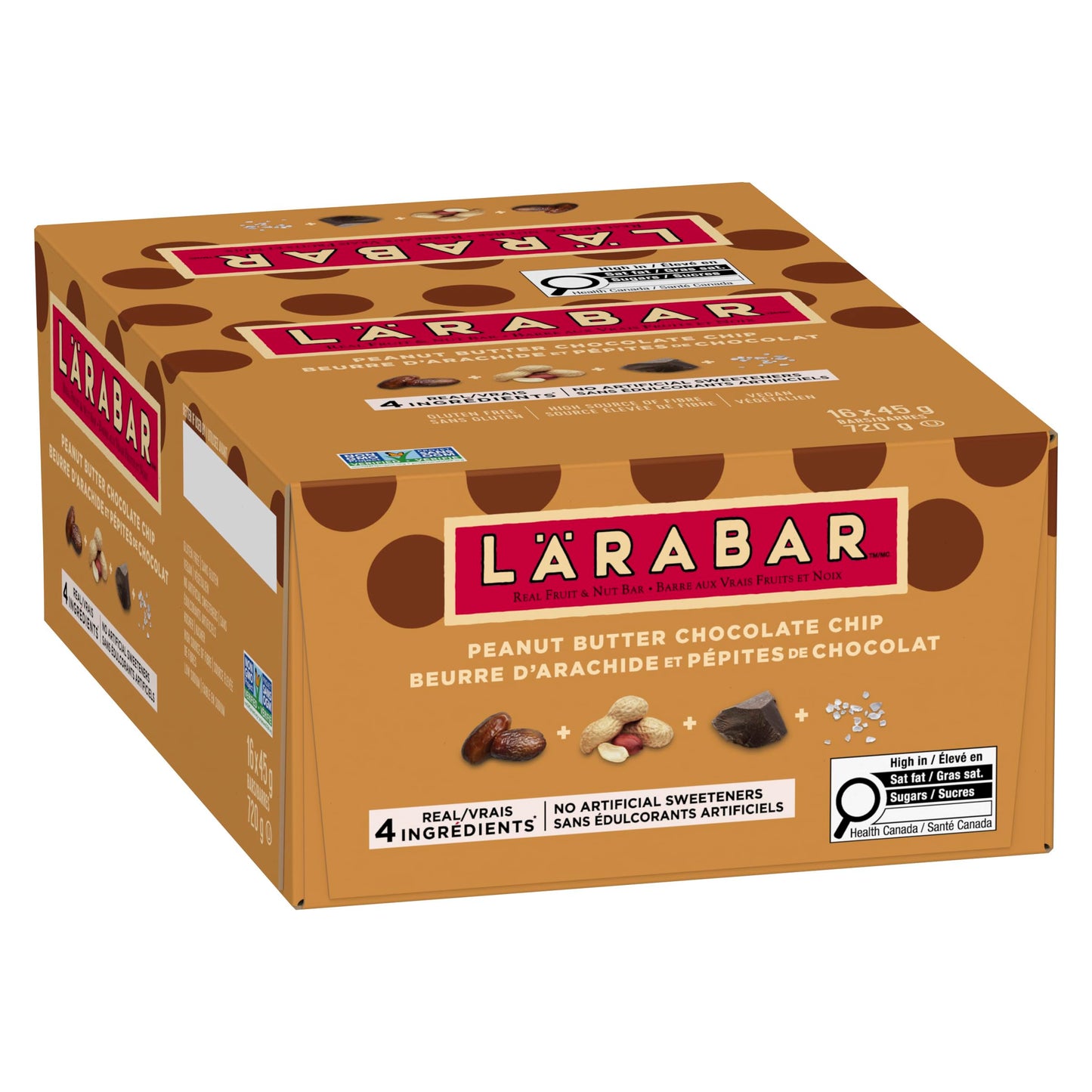 LÄRABAR Peanut Butter Chocolate Chip, Fruit and Nut Energy Bar, Pack of 16 Bars, Gluten Free, Vegan, Family Pack, Snack Bars 🍁 All In One Marketplace Canada