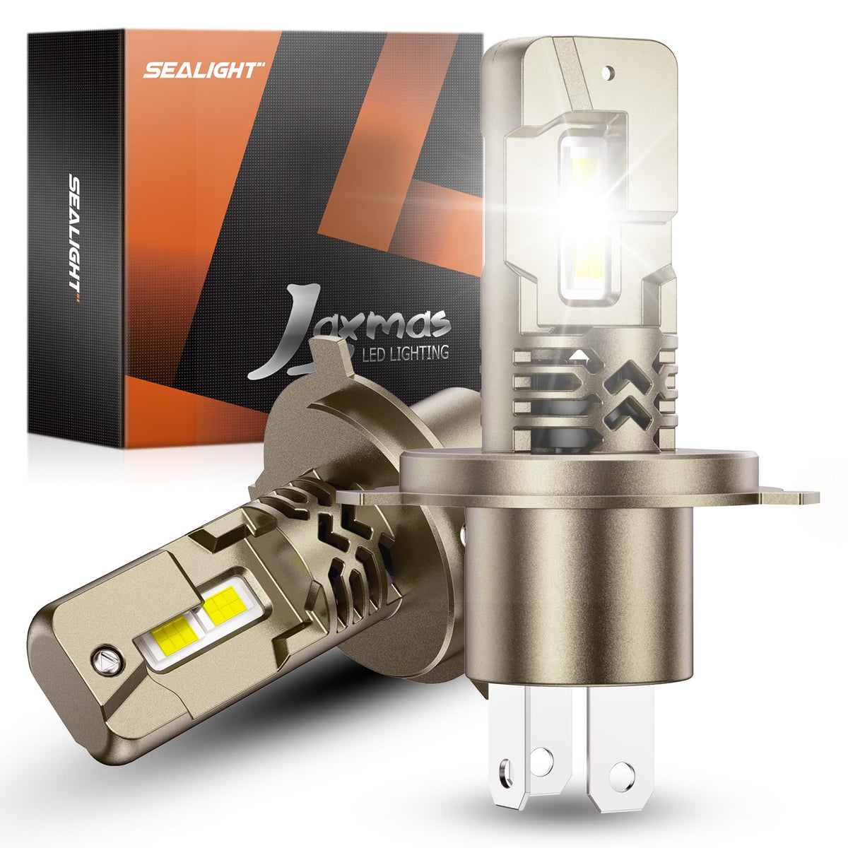 SEALIGHT 2026 Brightest H4/9003 LED Headlight Bulbs, 90,000LM 1200% Brighter, 6500K Cool White, 1:1 Size Wireless 9003 High and Low Beam, Plug and Play Halogen Replacement Conversion Kit, Pack of 2 🍁 All In One Marketplace Canada