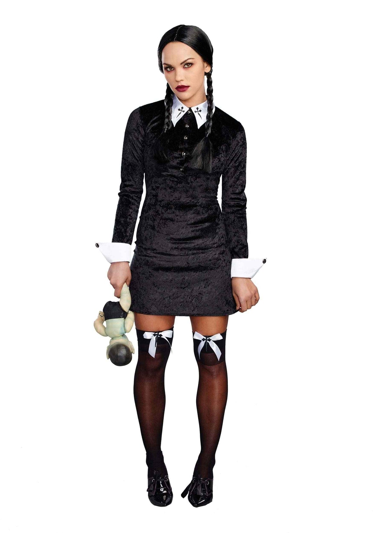 Dreamgirl Adult Womens Sexy Wednesday, Friday Halloween Costume Large