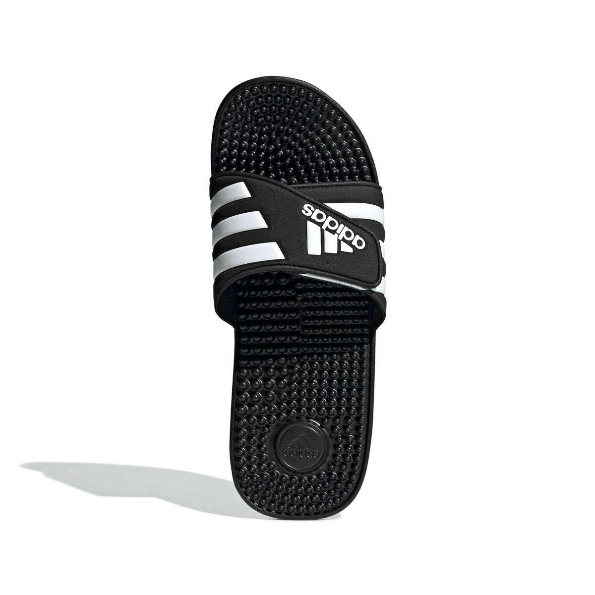 adidas Unisex-Adult Adissage, Core Black/White/Core Black, 10 🍁 All In One Marketplace Canada