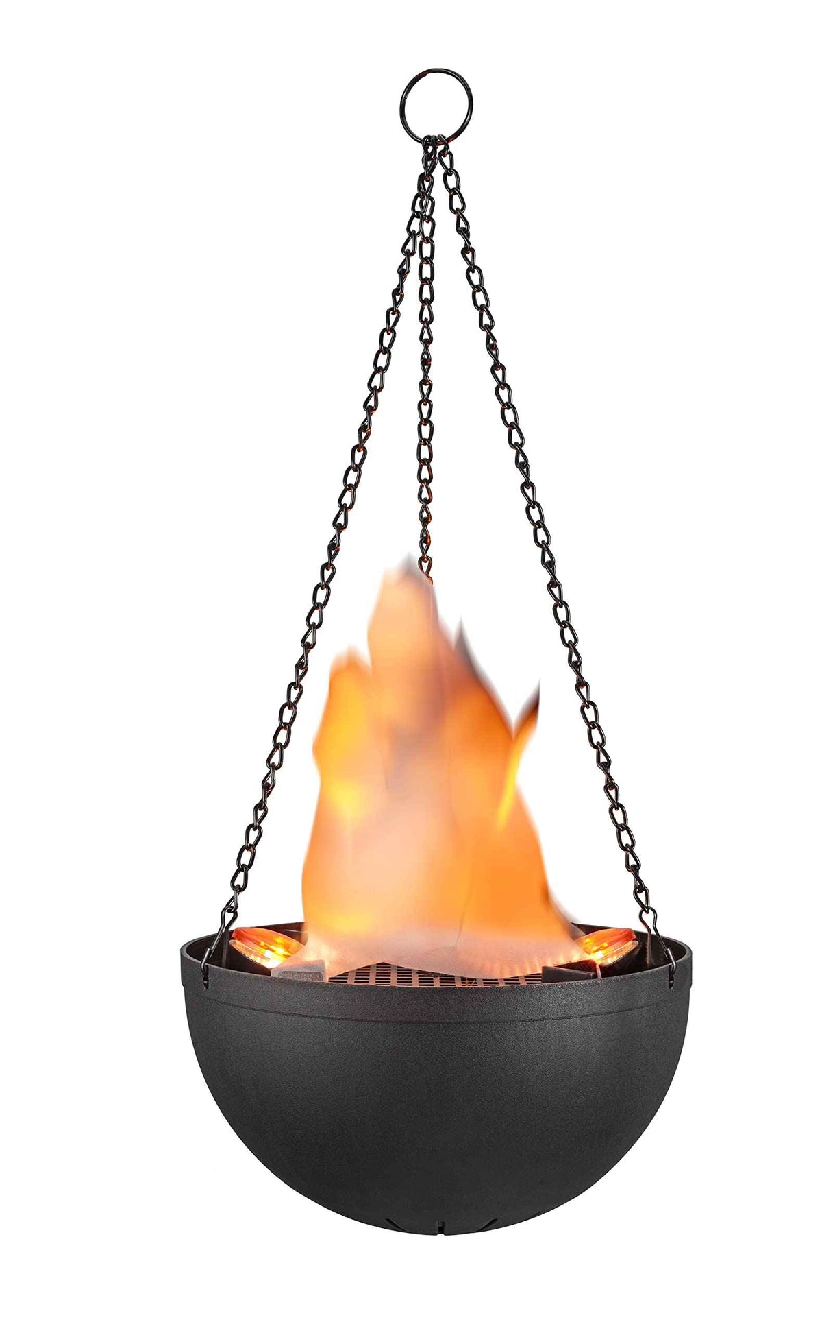 Aspen Creative 61168-02-1, Hanging Fire Flame Light Prop for Halloween, Christmas and Party Decor Black