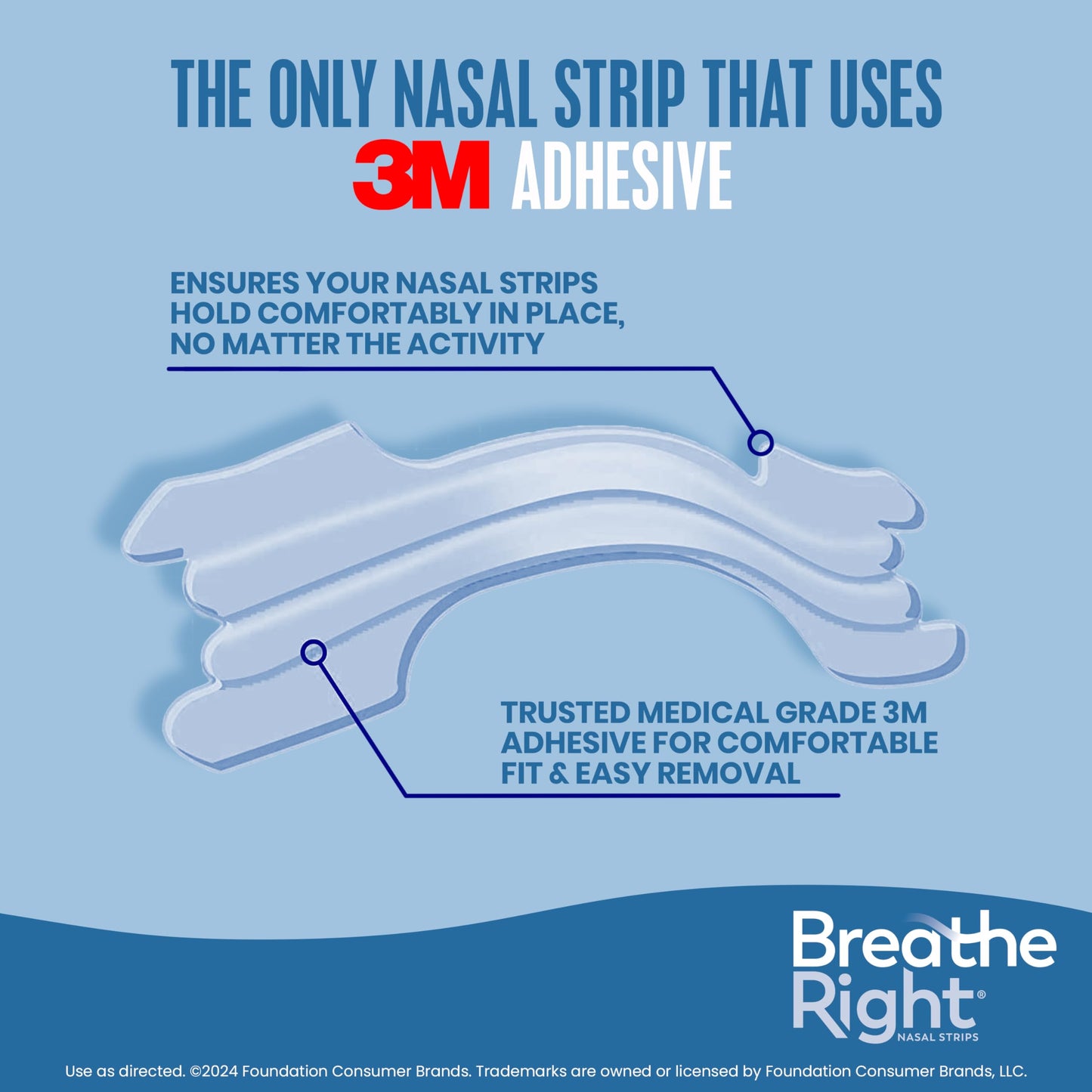 Breathe Right Nasal Strips, Original Large, Clear, Sensitive Skin, Drug-Free Snoring Solution & Nasal Congestion Relief Caused by Colds & Allergies, Nightly Sleep, 30 Count 🍁 All In One Marketplace Canada