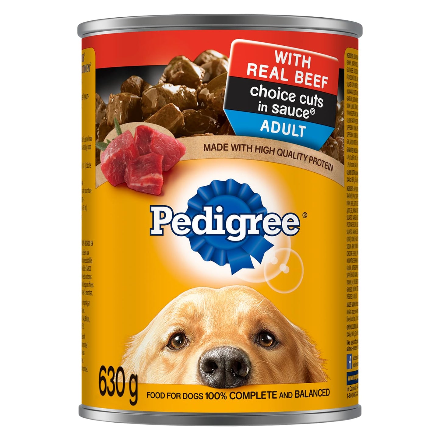 PEDIGREE Choice CUTS Adult Wet Dog Food, Real Beef Flavour, 630g (12 Pack) 🍁 All In One Marketplace Canada