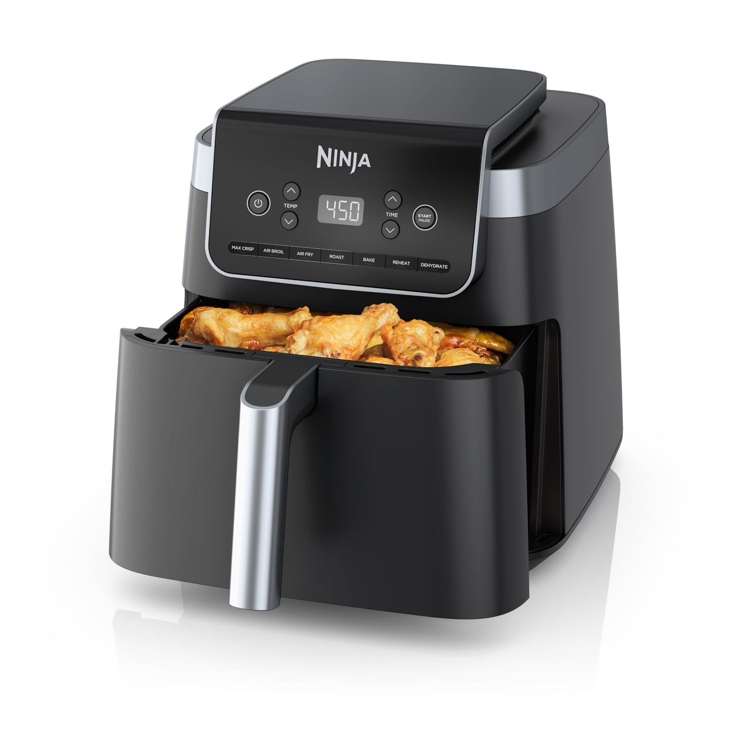 Ninja Air Fryer Pro XL 7-in-1, Max Crisp Tech, 450F for Hotter, Crispy Results, 6.5 QT Capacity, Max Crisp, Broil, Air Fry, Roast, Bake, Reheat, Dehydrate, Space Saving, AF182AMZC (Canadian Version) 🍁 All In One Marketplace Canada