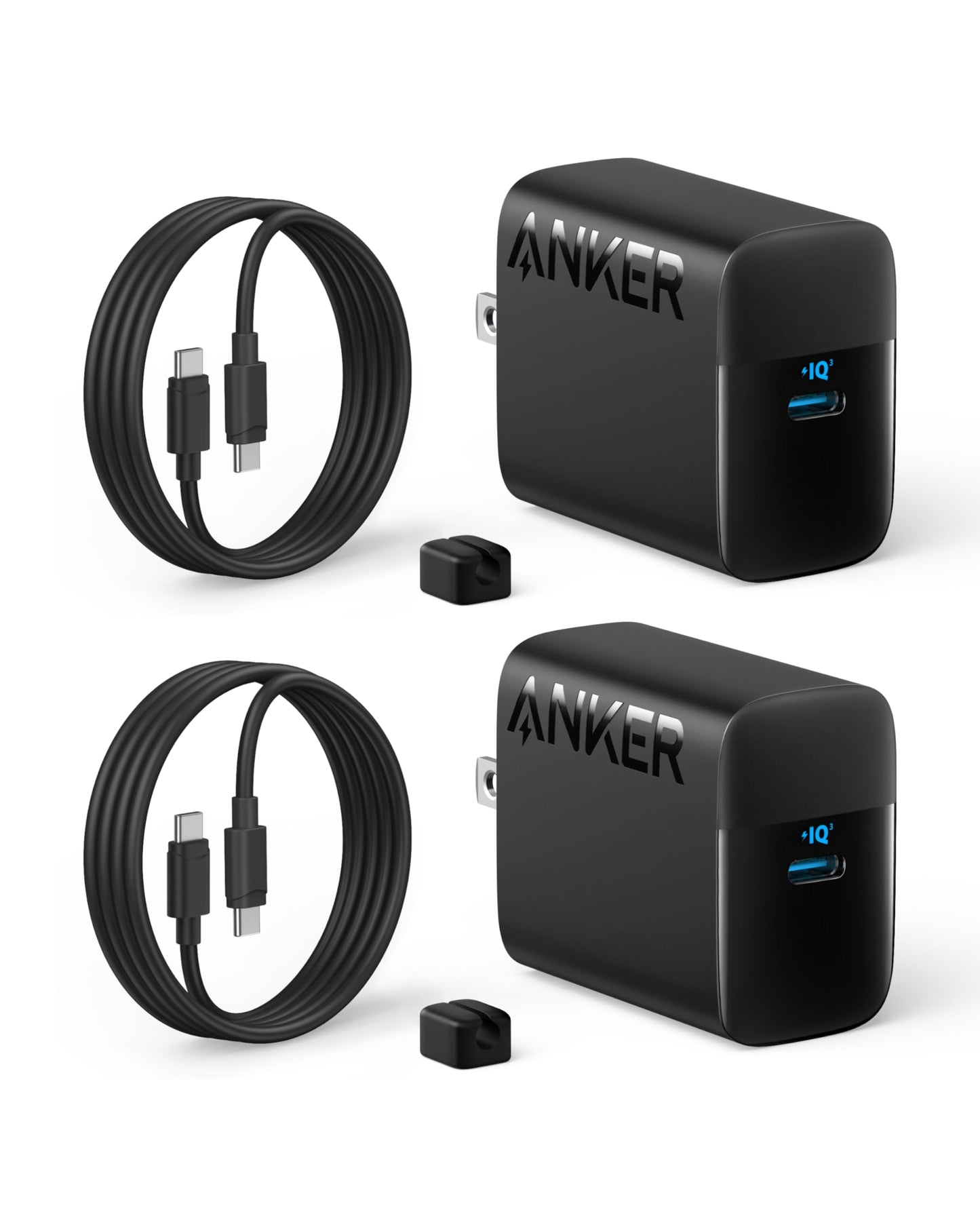 Anker 45W USB C Charger Block, PPS Fast Charger with USB-C Cable for iPhone 17/16/15 and More Series, iPad, Galaxy S24 Ultra (2-Pack 5 ft Cable Included) 🍁 All In One Marketplace Canada