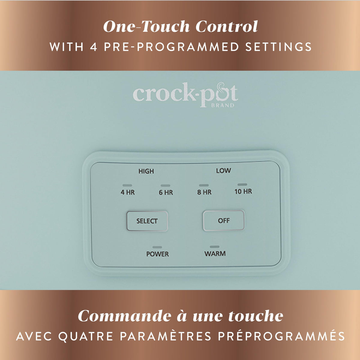Crock-Pot Design Series Programmable 6-Quart Slow Cooker, Ocean Fog Green 🍁 All In One Marketplace Canada