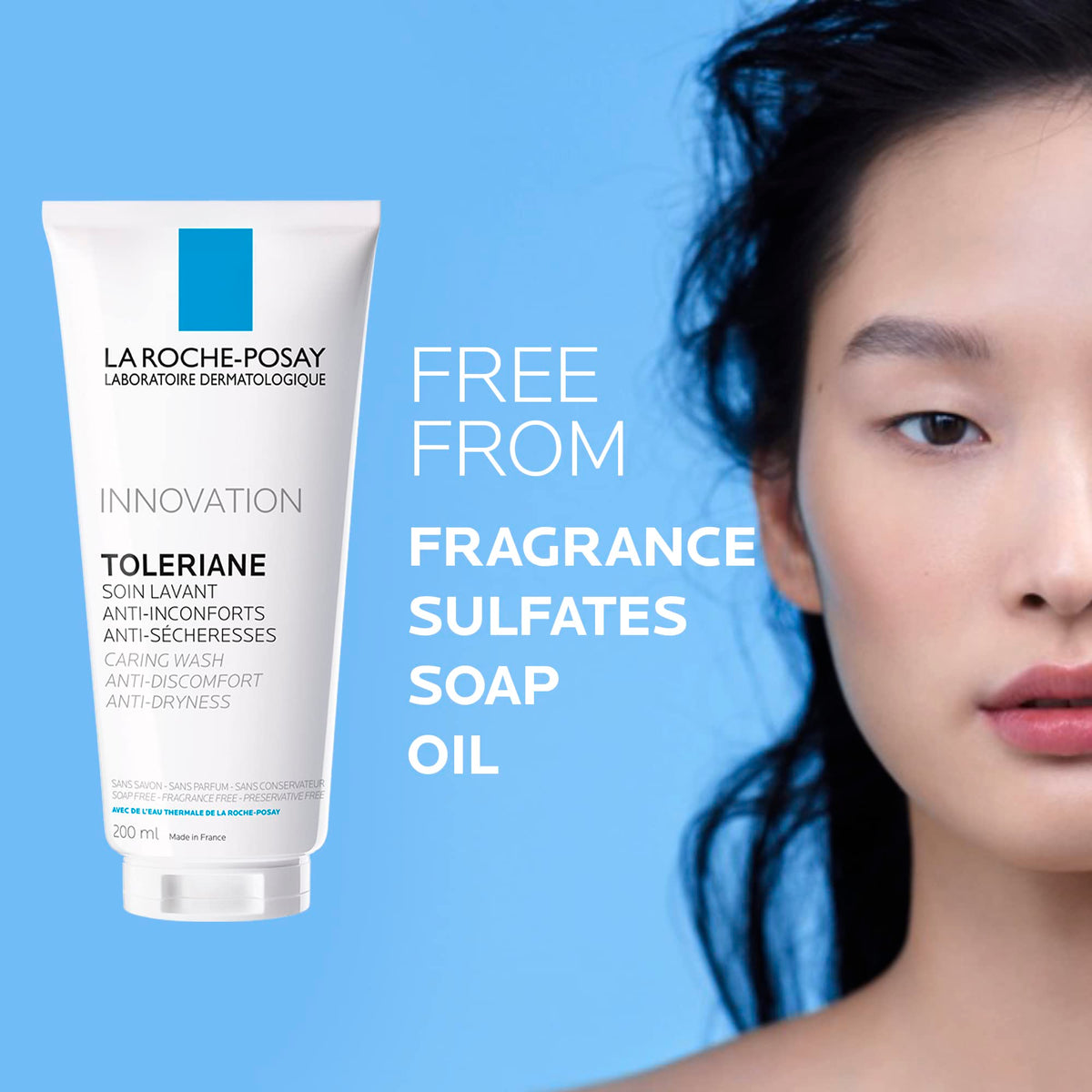 La Roche-Posay Face Wash, Toleriane Hydrating Cleanser with Ceramides, Face Wash for Normal to Dry Sensitive Skin, Soap Free, Fragrance Free, Alcohol Free, 200mL 🍁 All In One Marketplace Canada