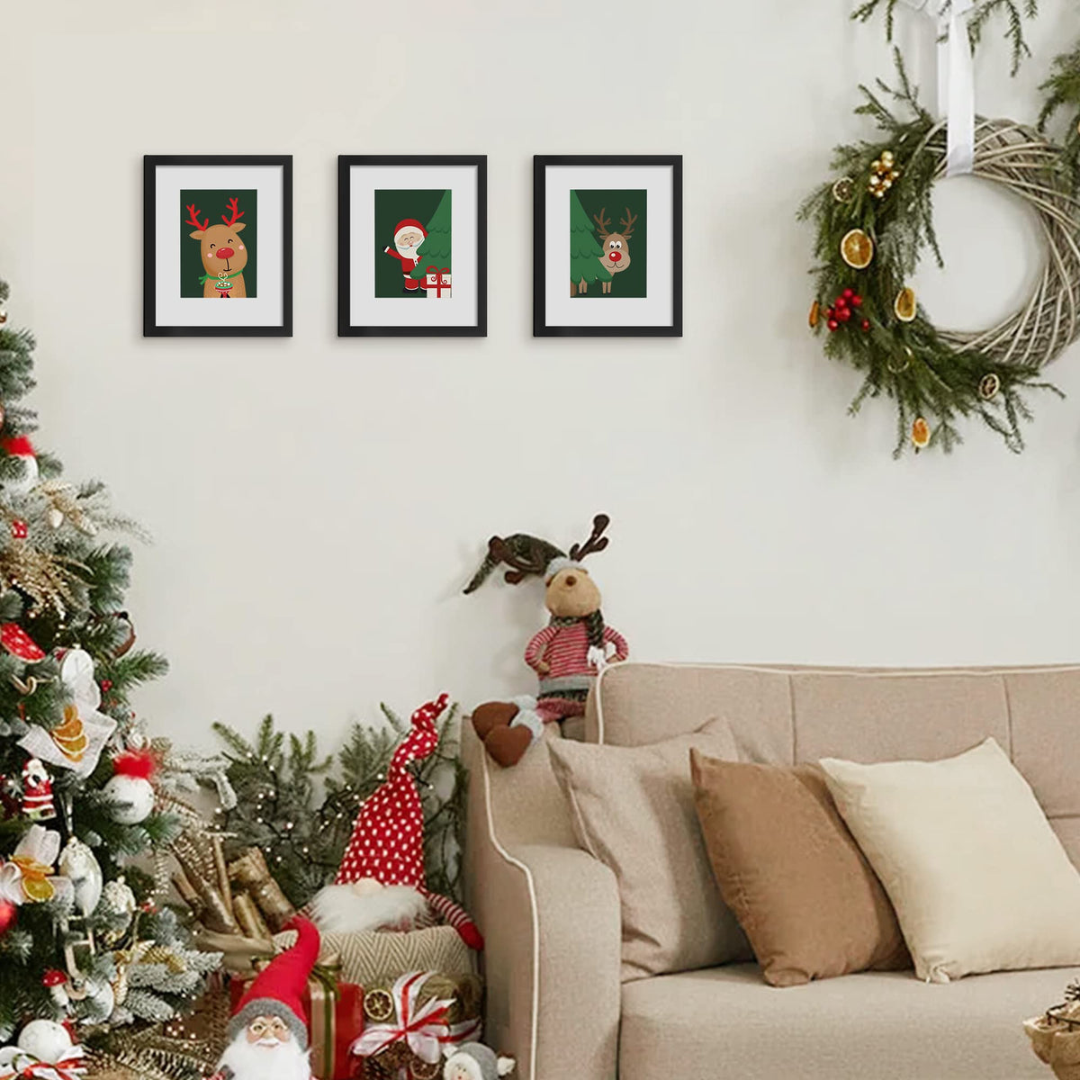 upsimples 8x10 Picture Frame Set of 5,Display Pictures 5x7 with Mat or 8x10 Without Mat,Wall Gallery Photo Frames, Black 🍁 All In One Marketplace Canada