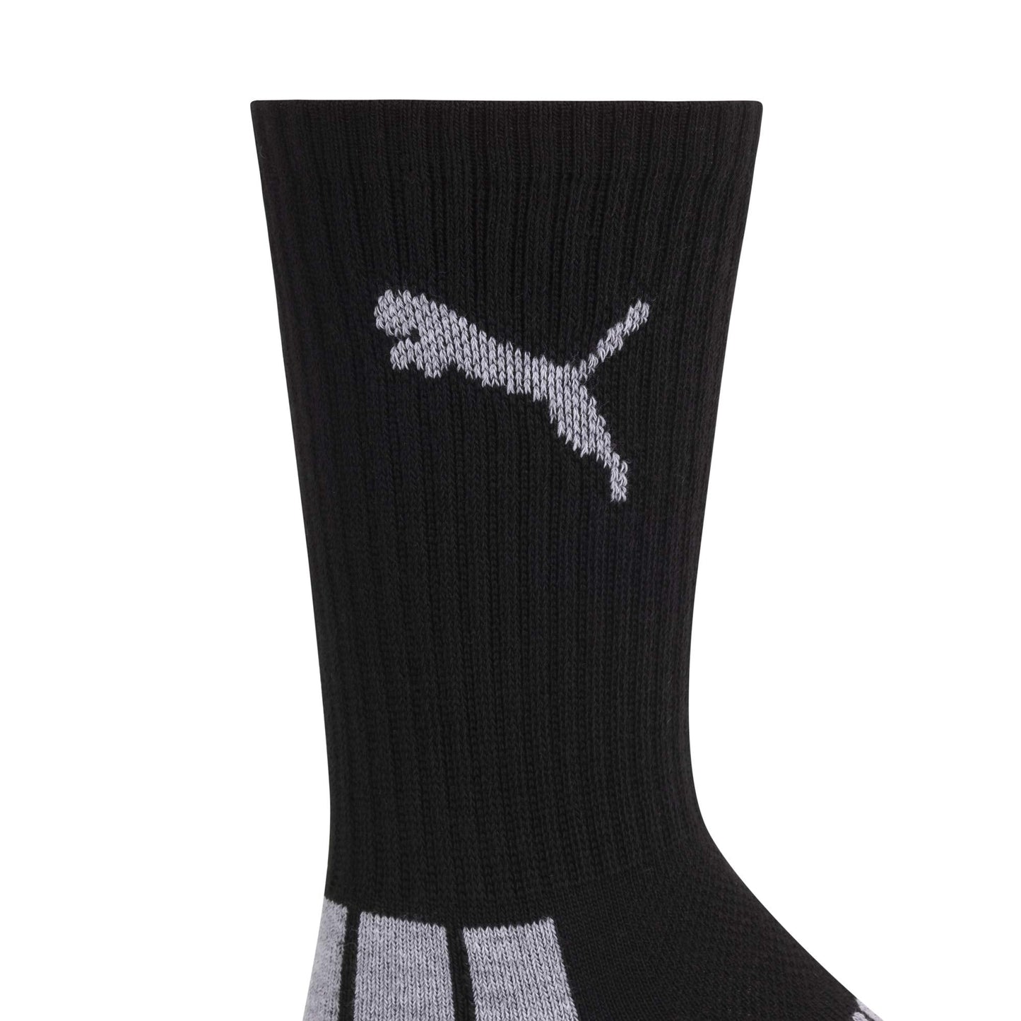 PUMA boys 6 Pack Crew Cut Socks, Black/Grey, 9-11 🍁 All In One Marketplace Canada