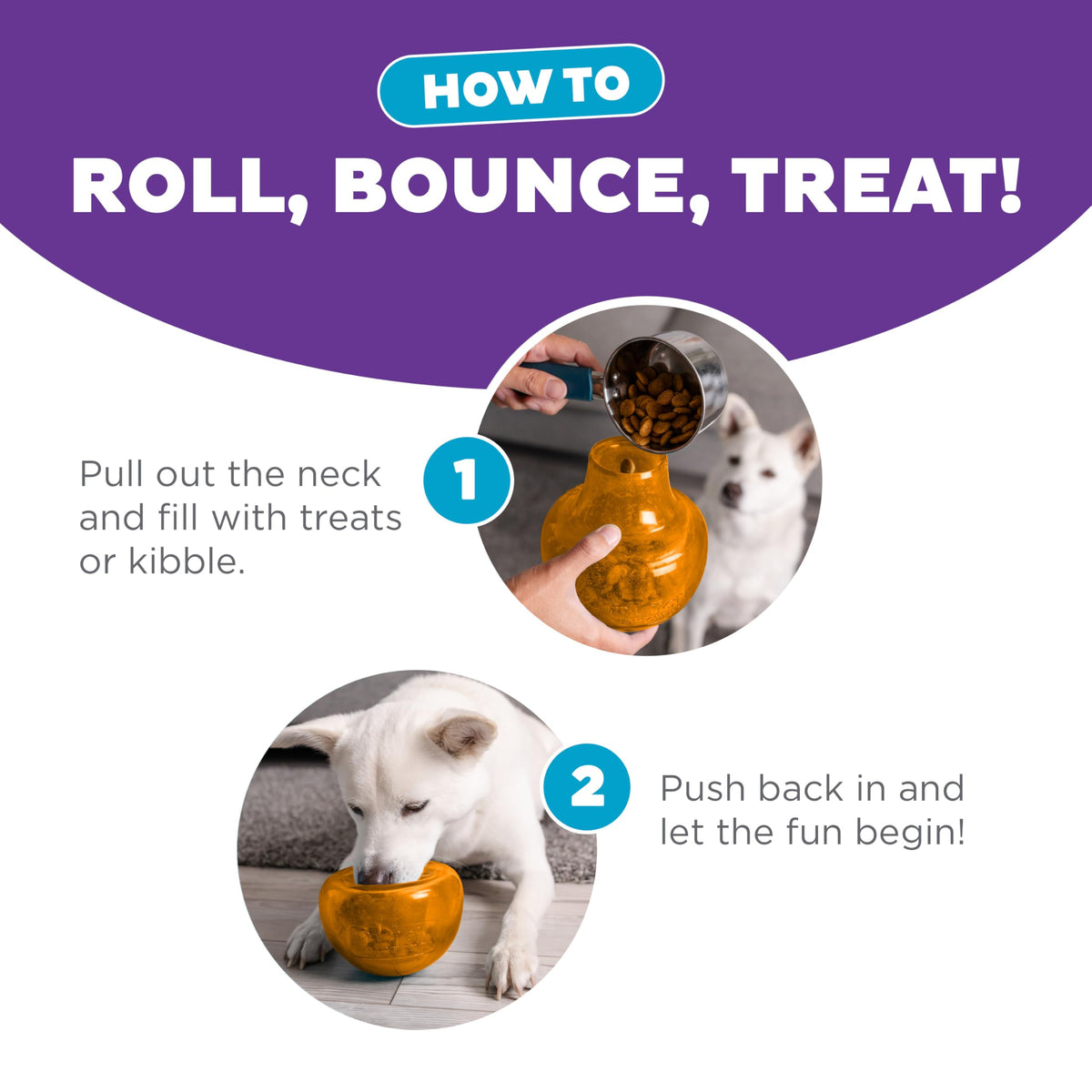 Outward Hound Snoop Dog Toy – Treat‑Dispenser Puzzle Ball, Interactive Slow Feeder, Medium to Large Dogs, Bouncy & Mint-Infused, Orange, 5" 🍁 All In One Marketplace Canada