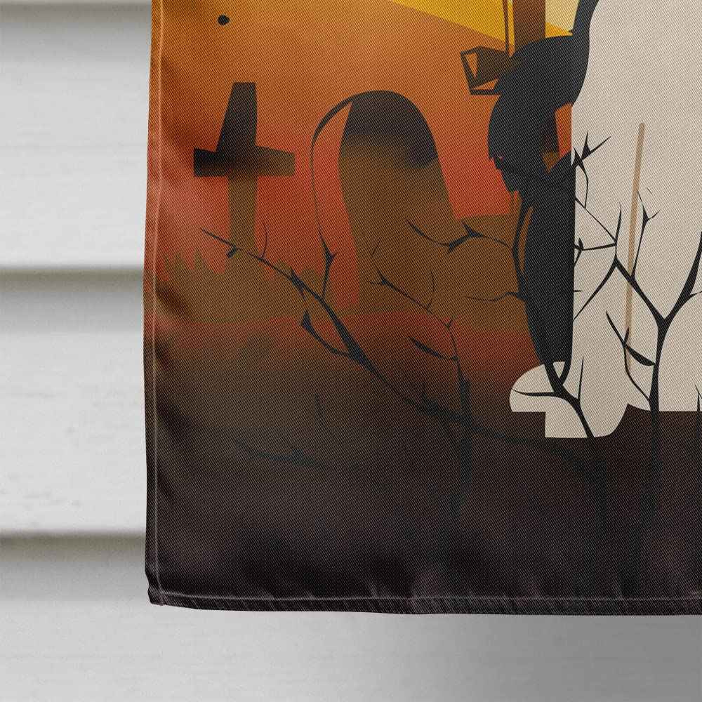 Caroline's Treasures BB4295CHF Halloween Russo-European Laika Spitz Canvas House Size Flag, Large, Multicolor
