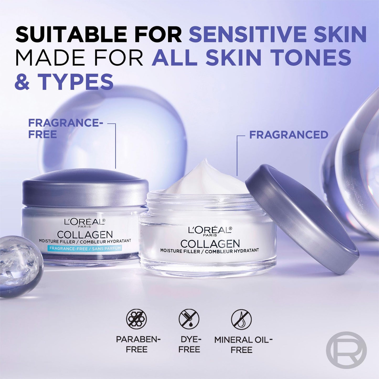 L’Oréal Paris Anti-Aging Day Face Moisturizer and Night Moisturizer Face Cream, Korean Skincare Inspired, Glass Skin Hydrating Face Cream to Smooth Skin & Reduce Look of Wrinkles, Collagen Moisture Filler, 50 ml 🍁 All In One Marketplace Canada