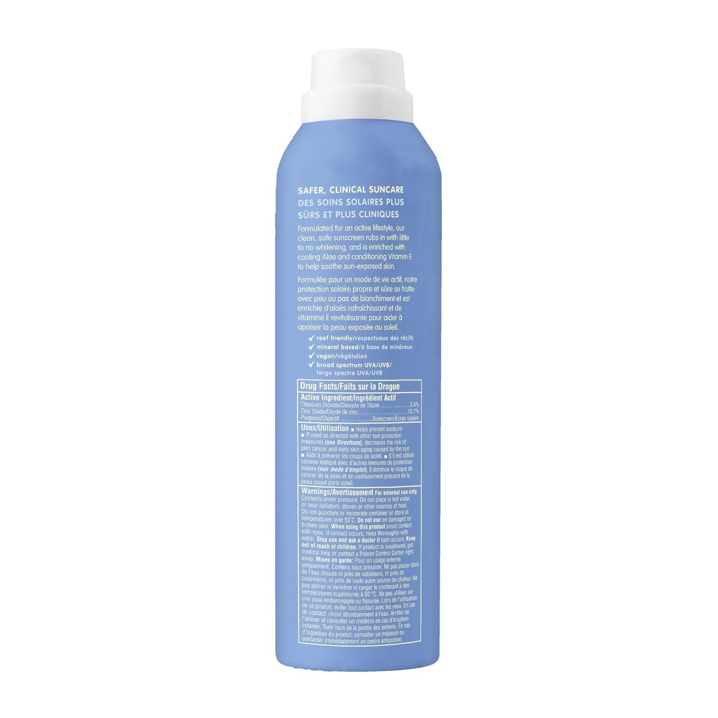 Thinksport SPF 50 All Sheer Mineral Sunscreen Spray – Air Powered, Waterproof Sport Sunscreen Spray – Safe, Natural Zinc Oxide Sun Protection, 6 Fl oz 🍁 All In One Marketplace Canada