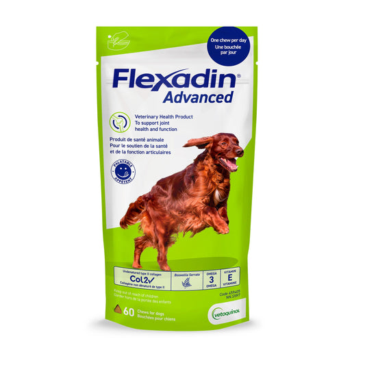 Vetoquinol Flexadin Advanced (with boswellia) – Dog Joint Supplement – One Chew a Day for Dogs - 60 Chews 🍁 All In One Marketplace Canada