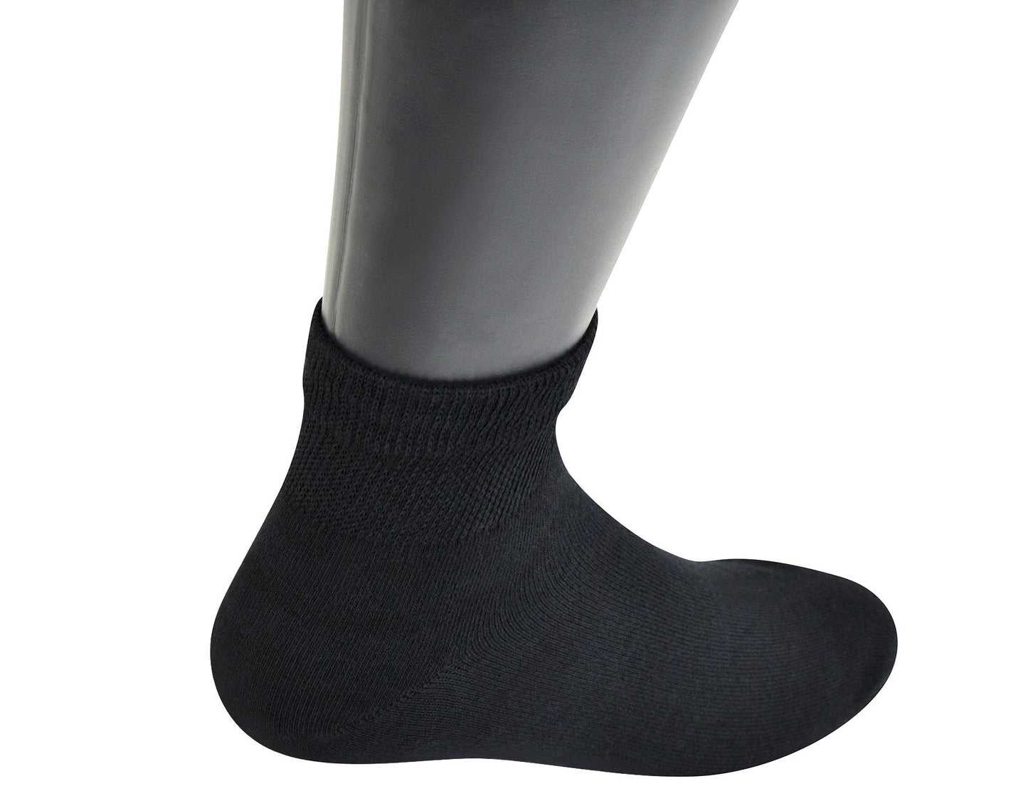 Yomandamor 5 Pairs Mens Bamboo Blend Cotton Ankle Extra-Wide Diabetic Socks with Seamless Toe(Size:10-13)(black) 🍁 All In One Marketplace Canada