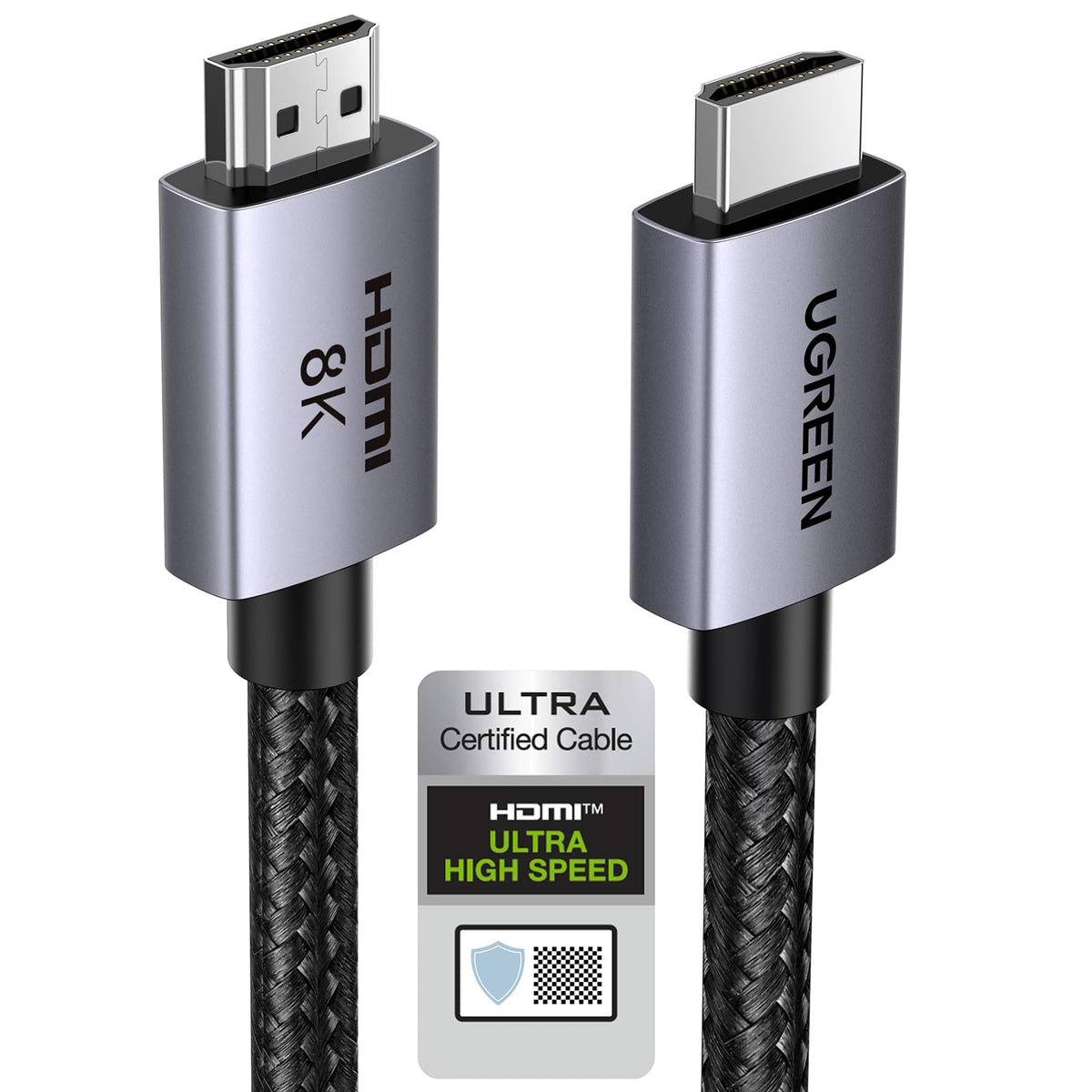UGREEN 10K 8K HDMI 2.1 Cable 48Gbps 10FT, Certified 8K@60Hz 4K@120Hz 144Hz High Speed Gaming Cable Braided Cord, eARC HDCP 2.3 Dynamic HDR Compatible for HDTV/PS5/Xbox/SoundBar/RTX3090/Blu-ray 🍁 All In One Marketplace Canada
