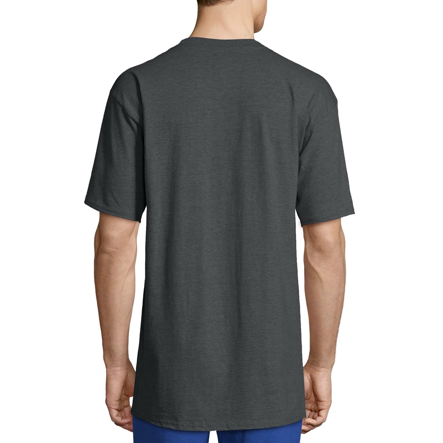 Hanes Size Men's Beefy Short Sleeve Tee Value Pack (2-Pack), Charcoal Heather, X-Large Tall 🍁 All In One Marketplace Canada