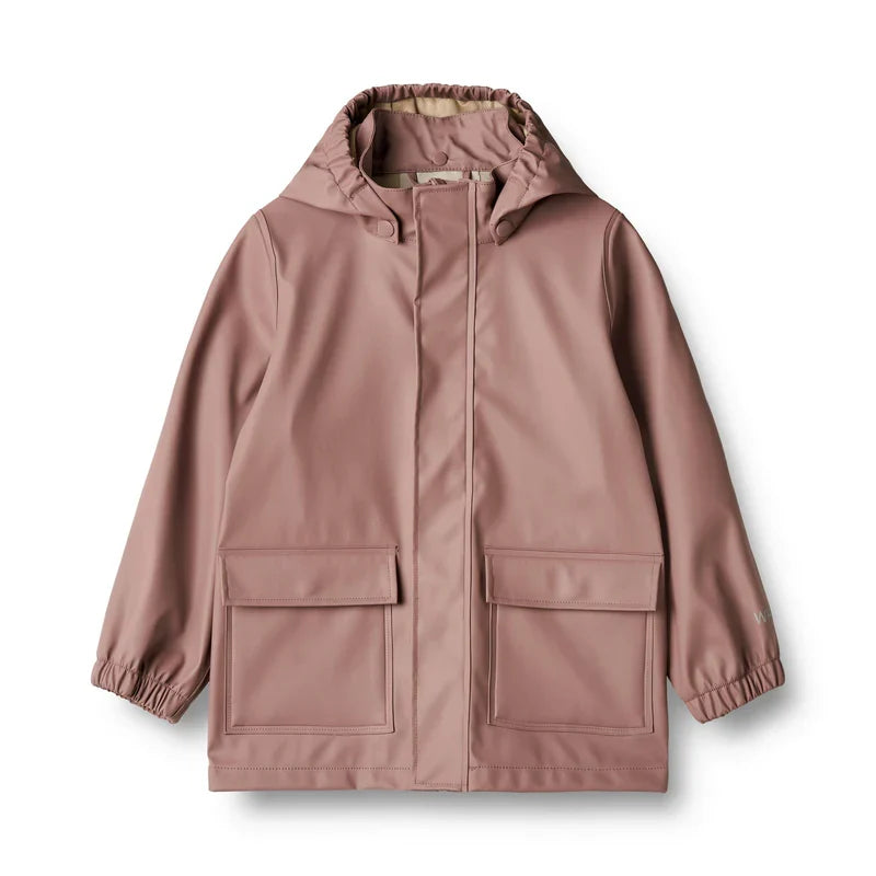 Rainwear Ollo Jacket | Dusty Lilac | Wheat Kids