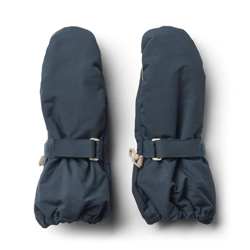 Rain Mittens | Dark Blue | Wheat Kids