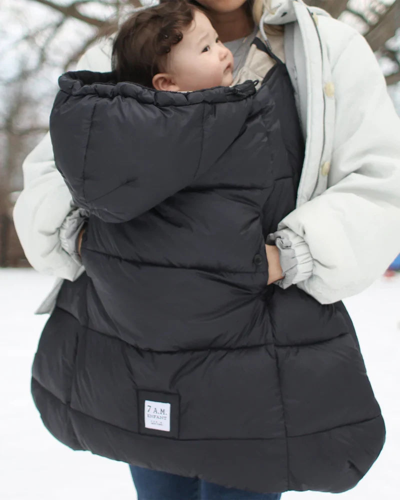K-Poncho - Plush | 7am Enfant |  Heavy Weight Black