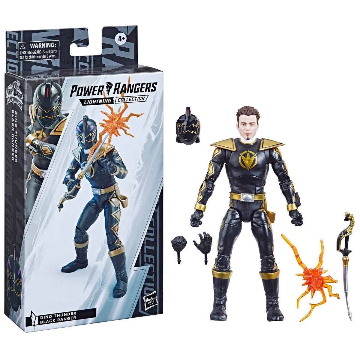Power Rangers Dino Thunder Lightning Collection Black Ranger