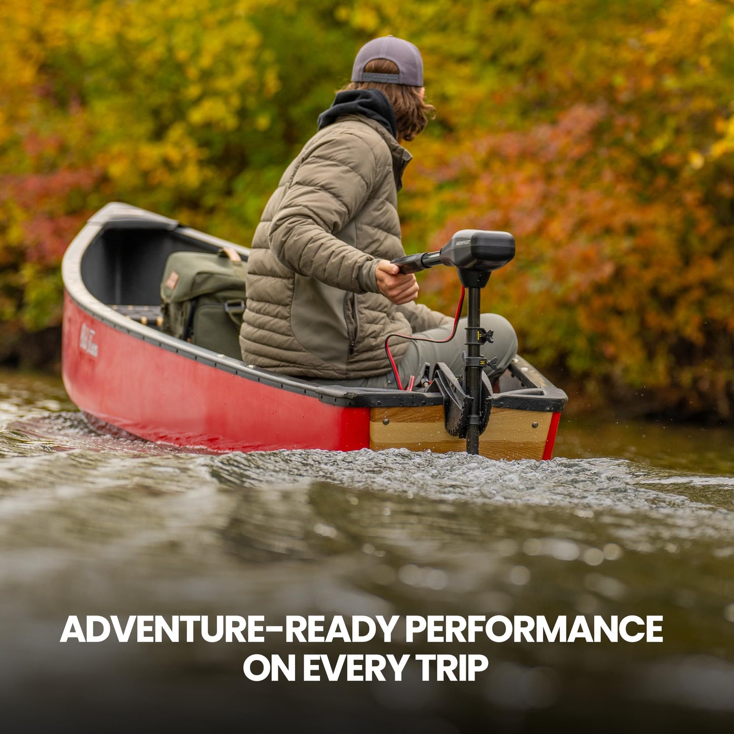 Newport Vessels NV-Series 46lb Thrust Saltwater Transom Mounted Trolling Electric Trolling Motor w/ LED Battery Indicator & 30" Shaft 🍁 All In One Marketplace Canada