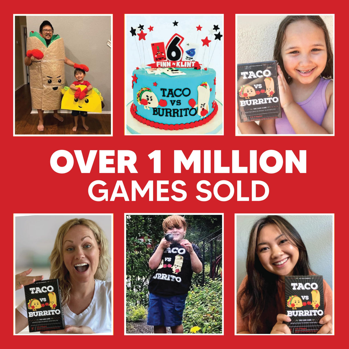 Taco vs Burrito - The Wildly Popular Surprisingly Strategic Card Game Created by a 7 Year Old - a Family-Friendly Party Game for Kids, Teens & Adults 🍁 All In One Marketplace Canada