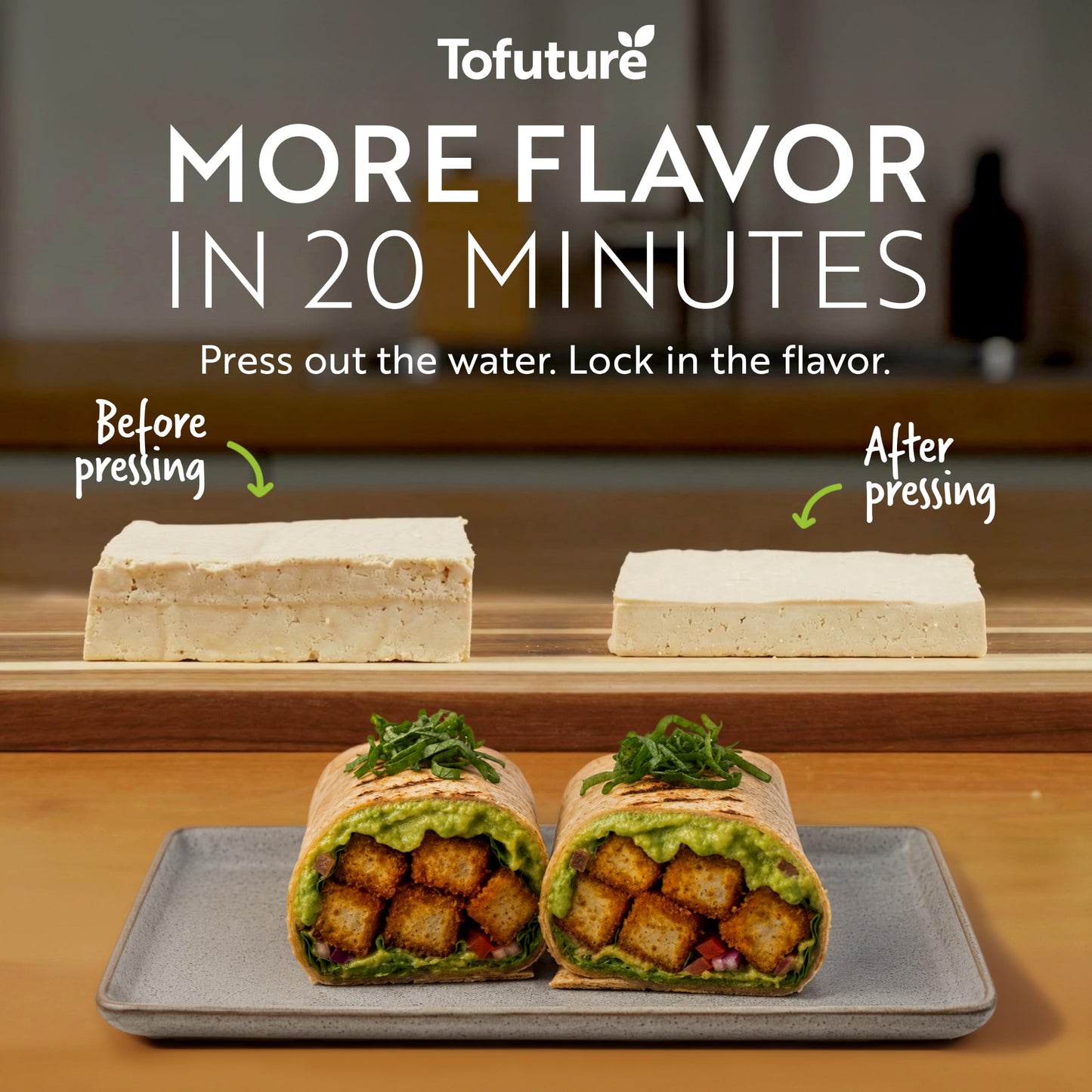 Tofuture Tofu Press | Patented Self-Contained | Vegan, Fits 8-16 oz Block 🍁 All In One Marketplace Canada