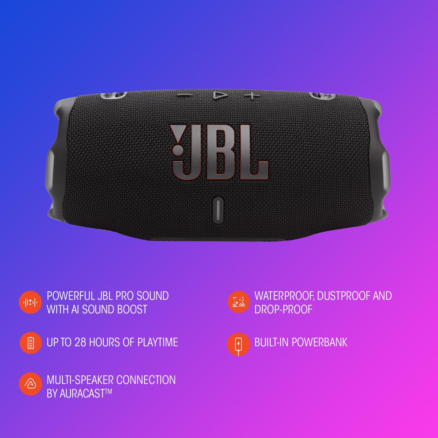 JBL Charge 6 - Portable Waterproof and Drop-Proof Bluetooth Speaker - Turquoise 🍁 All In One Marketplace Canada