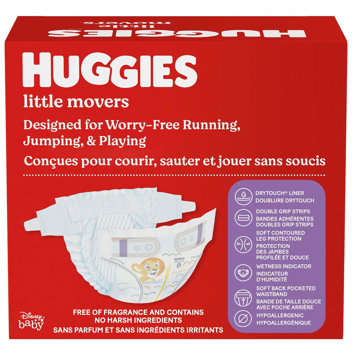 Huggies Size 5 Diapers, Little Movers Baby Diapers, Size 5 (27+ lbs), 132 Count, Packaging May Vary 🍁 All In One Marketplace Canada