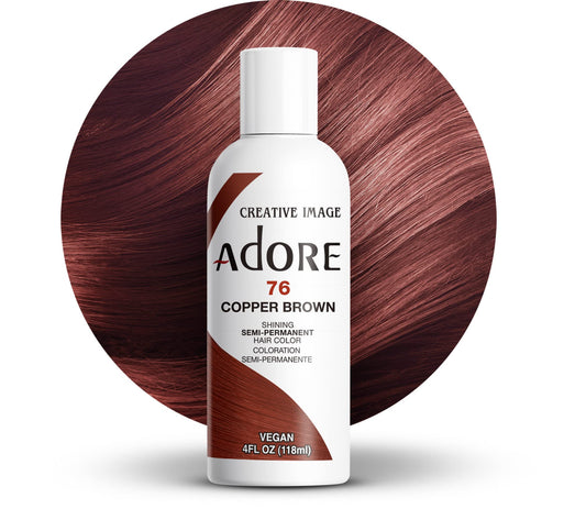 Adore Semi Permanent Hair Color Copper Brown 76 4 oz