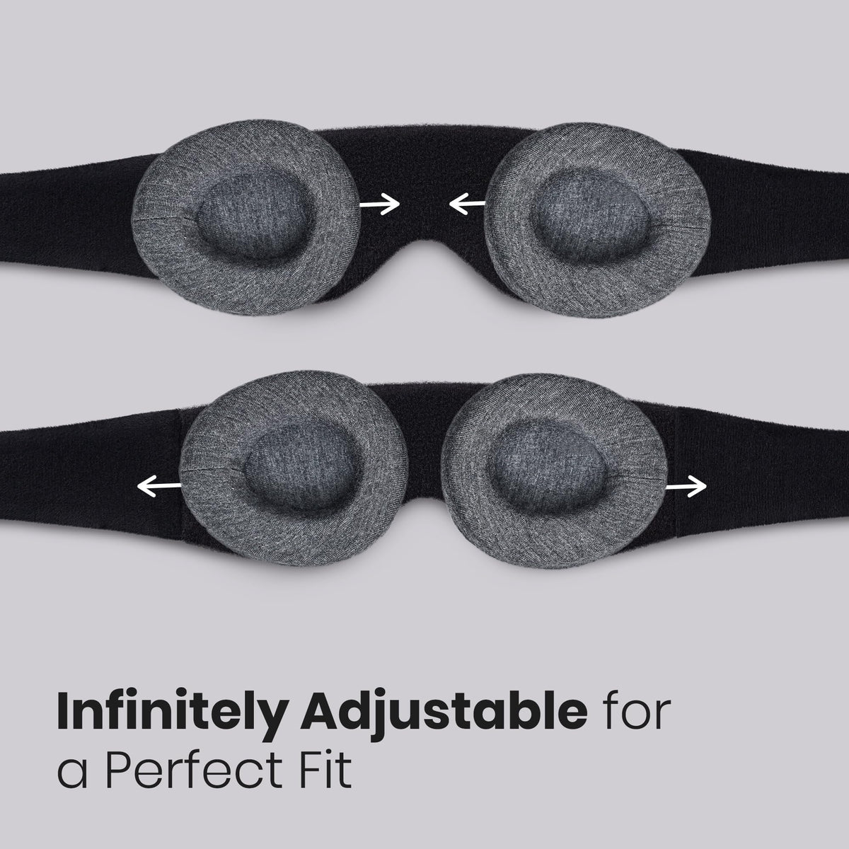 Manta Original Sleep Mask - Maximum Blackout Sleep Mask for Deep Sleep, Adjustable with Detachable Eye Cups, Zero Eye Pressure for Back & Belly Sleepers, Ideal for Travel, Shift Work & Daytime Sleep 🍁 All In One Marketplace Canada