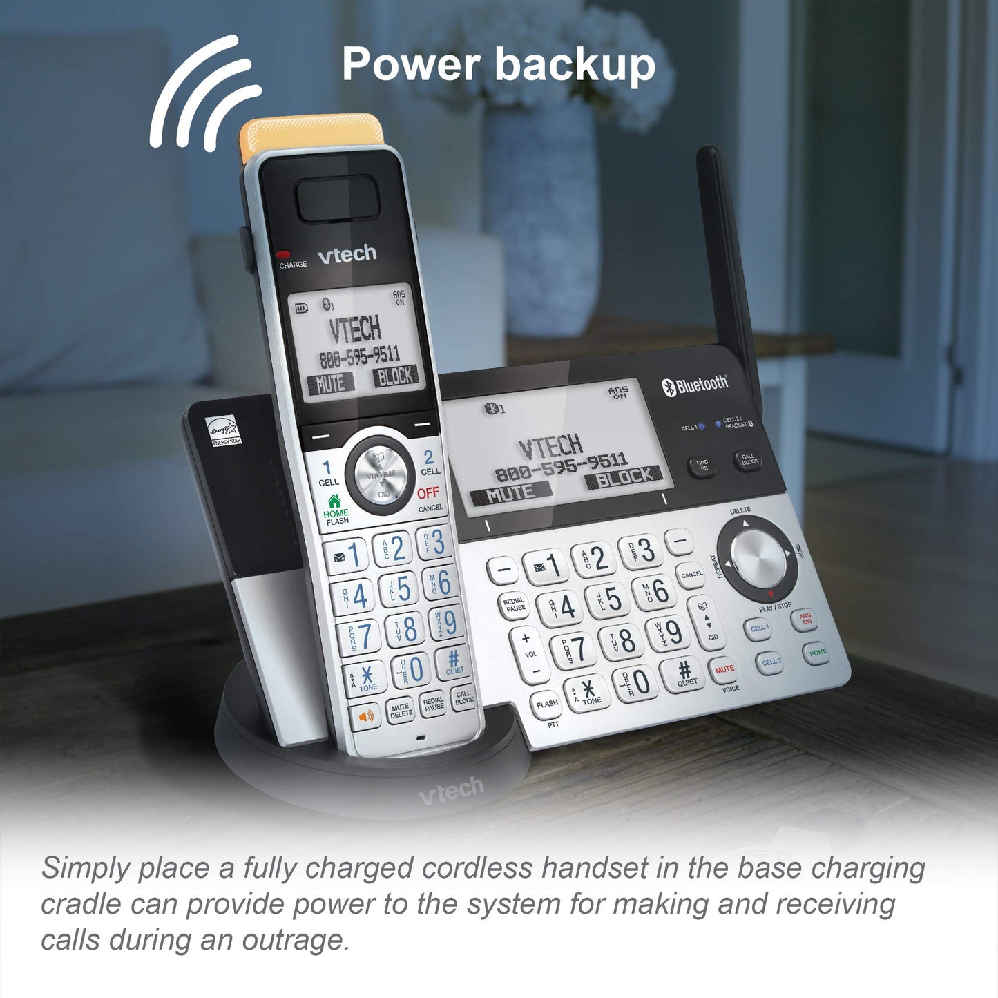 VTech IS8151-5 Answering System with 5 Handsets, Connect to Cell and Super Long Range (IS8151-5S) 🍁 All In One Marketplace Canada